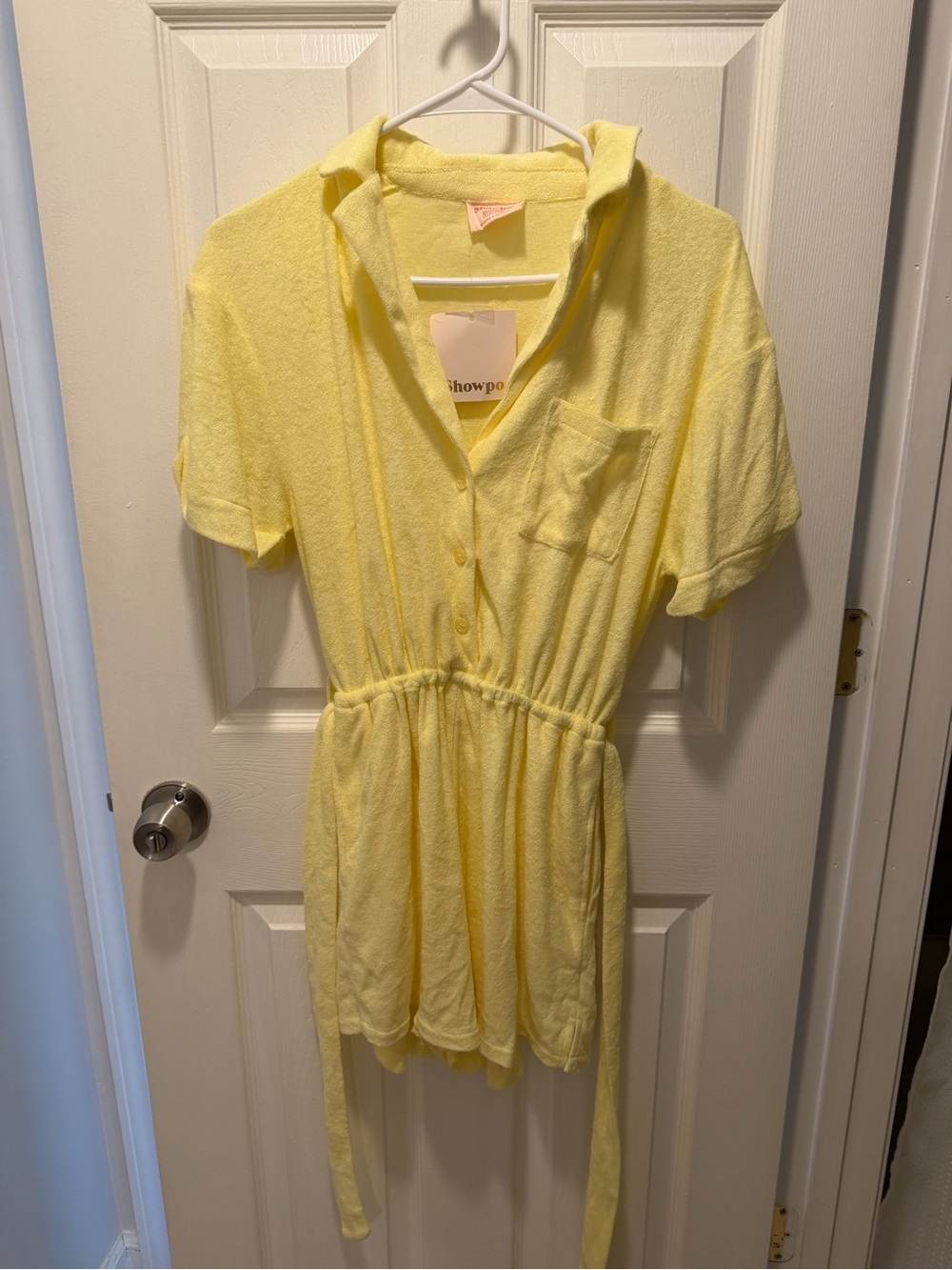 Shop Yellow Terry Romper